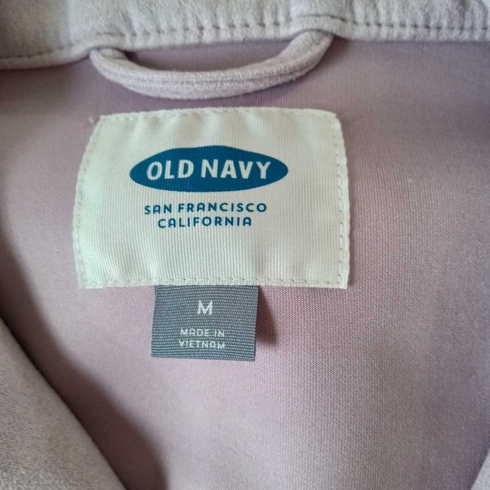 Old Navy Jacket Medium Zip-Up Basic Lavender Jack… - image 8